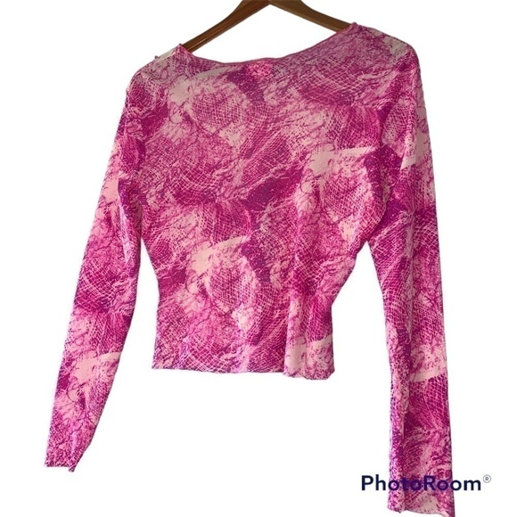 Pink Y2K Mesh Top - Picture 3 of 3